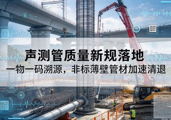 嫩江声测管质量新规落地，一物一码溯源，非标薄壁管材加速清退